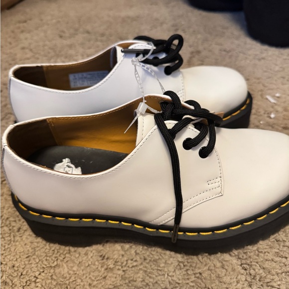 Dr. Martens White Leather Boots - Picture 2 of 3